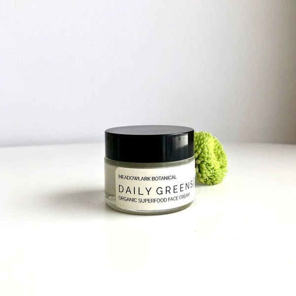 Organic Daily Greens Face Cream | Superfood Moisturizer Concentrate | .75 fl oz