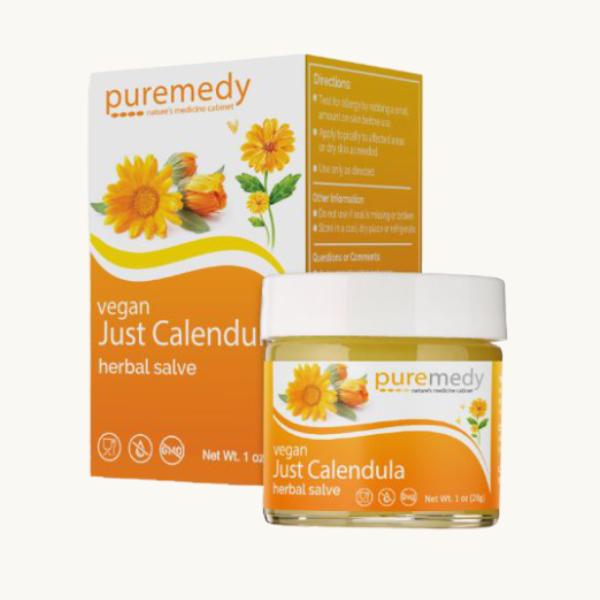 Puremedy Vegan Just Calendula Herbal Salve 1 Oz